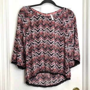 Xhilaration XS Flowy Pink Blouse